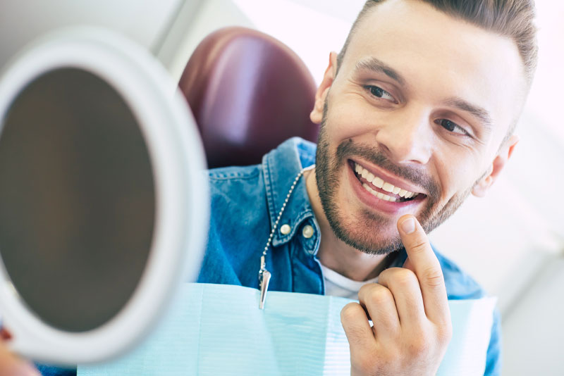 dental patient smiling